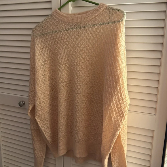 Urban Outfitters Standard Cloth Light Pink Peach Knit Sweater Medium NWOT - Picture 4 of 5
